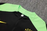 2025 Brazil Black Sweater Tracksuit