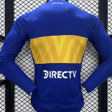 2024/25 Boca Home Blue Player Version Long Sleeve Jersey
