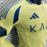 2024/25 Al Nassr Home Yellow Long Sleeve Player Version Jersey