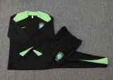 2025 Brazil Black Sweater Tracksuit