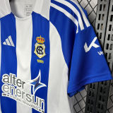 2024/25 Recreativo Huelva Home Fans Soccer Jersey 韦尔瓦