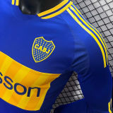 2024/25 Boca Home Blue Player Version Long Sleeve Jersey