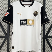 2024/25 Valencia Home White Fans Soccer Jersey