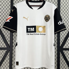2024/25 Valencia Home White Fans Soccer Jersey