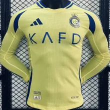 2024/25 Al Nassr Home Yellow Long Sleeve Player Version Jersey