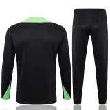 2025 Brazil Black Sweater Tracksuit