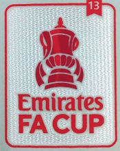 Emirates FA CUP 13 Patch 足总杯 13 字杯 曼联用  (You can buy it alone OR tell us which jersey to print it on. )