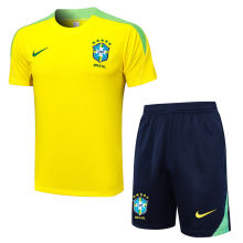 2025 Brazil Yellow Training Jersey(A Set)