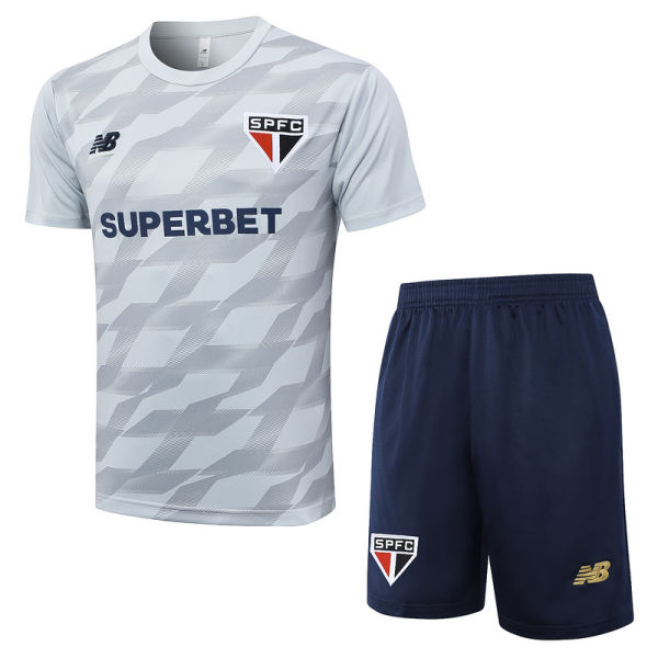 2025 Sao Paulo Grey Training Jersey(A Set)