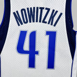 2010/11 Mavericks NOWITZKI #41 White Retro NBA Jersey