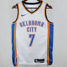 2024 KC Thunder HOLMGREN #7 White NBA Jersey