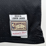 2013/14 Miami Heat JAMES #6 Black Retro NBA Jersey