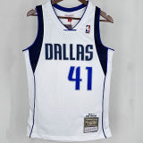 2010/11 Mavericks NOWITZKI #41 White Retro NBA Jersey