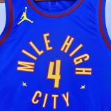 2024 Nuggets WESTBROOK #4 Blue NBA Jersey