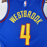 2024 Nuggets WESTBROOK #4 Blue NBA Jersey