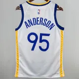 2024 Warriors ANDERSON #95 White NBA Jersey