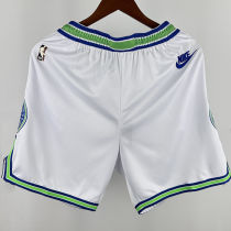 2024/25 Timberwolves White Retro NBA Shorts Pants