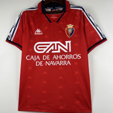 1996/97 Osasuna Home Red Retro Soccer Jersey