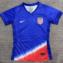 2024/25 U.S Away Blue Red Women Soccer Jersey 女