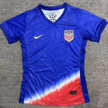 2024/25 U.S Away Blue Red Women Soccer Jersey 女