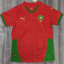 2024/25 Morocco Red Fans Soccer Jersey