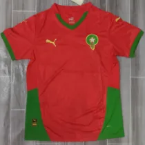 2024/25 Morocco Red Fans Soccer Jersey