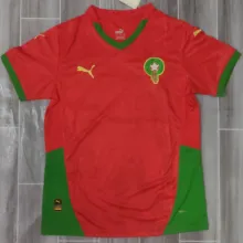 2024/25 Morocco Red Fans Soccer Jersey