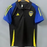 2024/25 Leeds Utd Black POLO Short Jersey