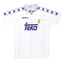 1994/96 RM White Home Retro Soccer Jersey