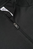 2025 Ad~ Black Sweater Tracksuit