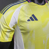 2024/25 JUV Away Yellow Player Version Soccer Jersey