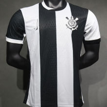2024/25 Corinthians Third Black WHite Player Version Soccer Jersey