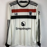 2024/25 M Utd Third White Long Sleeve Fans Soccer Jersey