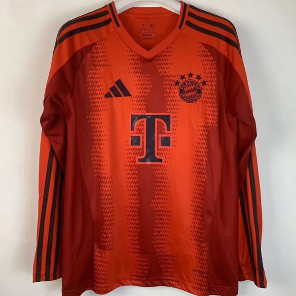 2024/25 BFC Home Red Long Sleeve Fans Soccer Jersey