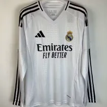 2024/25 RM Home White Fans Long Sleeve Soccer Jersey