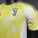 2024/25 JUV Away Yellow Player Version Soccer Jersey