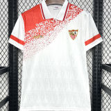 1993/94 Sevilla FC Home White Retro Soccer Jersey