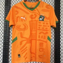 2024/25 Ivory Coast Home Orange Fans Soccer Jersey