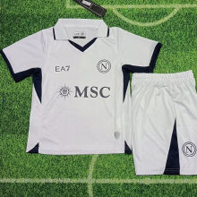 2024/25 Napoli Away White Kids Soccer Jersey