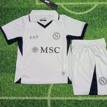 2024/25 Napoli Away White Kids Soccer Jersey