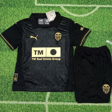 2024/25 Valencia Away Black Kids Soccer Jersey