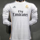 2013/14 RM White Home Retro Player Version Long Sleeve Soccer Jersey 球员版