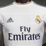 2013/14 RM White Home Retro Player Version Soccer Jersey 球员版