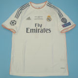 2013/14 RM White Home Retro Player Version Soccer Jersey 球员版