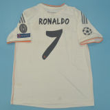 2013/14 RM White Home Retro Player Version Soccer Jersey 球员版