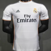 2013/14 RM White Home Retro Player Version Soccer Jersey 球员版