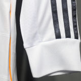 2013/14 RM White Home Retro Player Version Long Sleeve Soccer Jersey 球员版