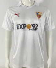 1987/90 Sevilla FC Home White Retro Soccer Jersey