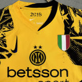 2024/25 In Milan Third Yellow Fans Soccer Jersey 带胸前广告