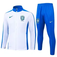 2025 Brazil White Jacket Tracksuit